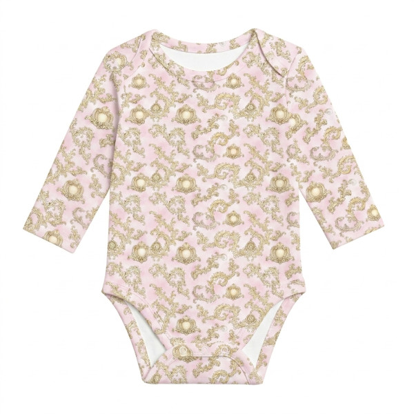 Боді з довгим рукавом  для немовлят BLS001  ROYAL BLUSH PINK