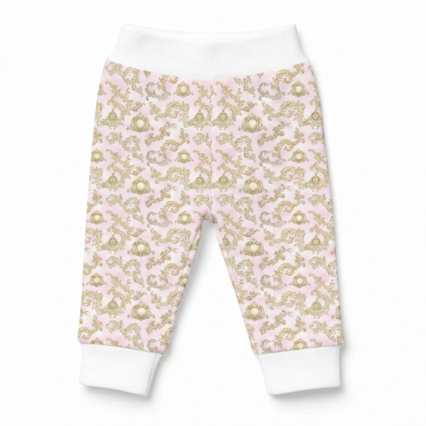 Бавовняні штанці-джогери для малюка BR014 ROYAL BLUSH PINK