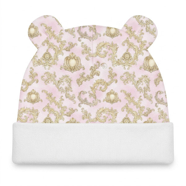 Шапочка з вушками H002 ROYAL BLUSH PINK