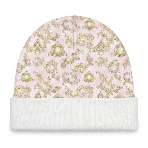 Дитяча шапочка з відворотом H004  ROYAL BLUSH PINK