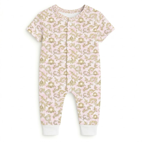 Ромпер з коротким рукавом K061 ROYAL BLUSH PINK