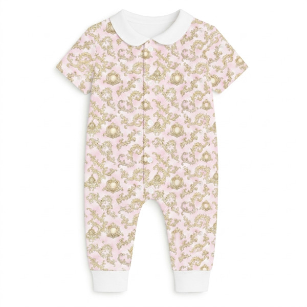 Ромпер з коротким рукавом i комірцем K061CL ROYAL BLUSH PINK