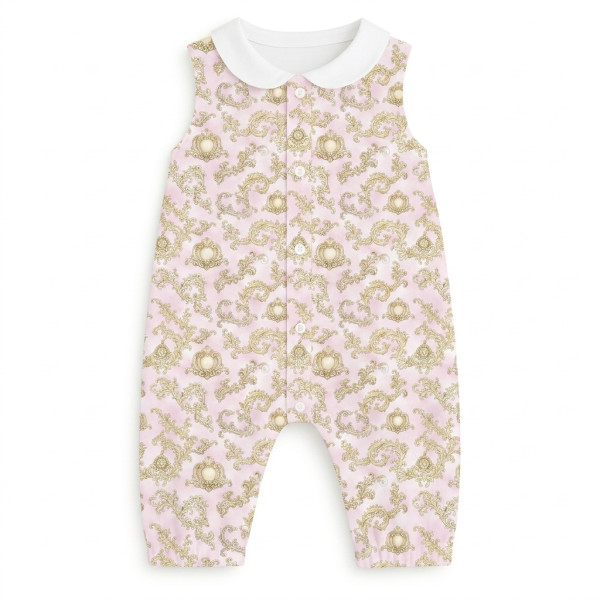 Довгий пісочник з рукавами i комерцем з бавовни Supima R009CL ROYAL BLUSH PINK