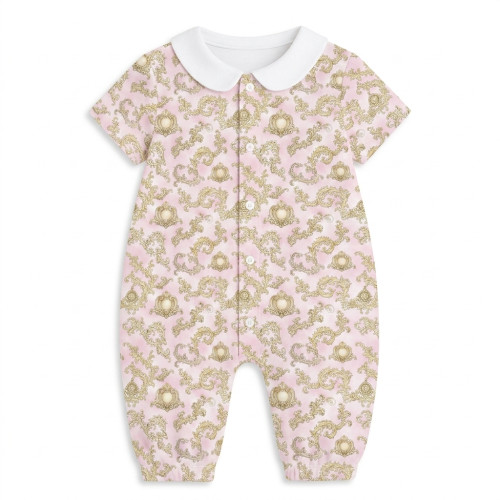Довгий пісочник із рукавами з бавовни з комiрцем Supima R017CL ROYAL BLUSH PINK