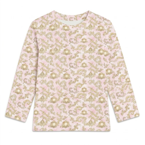 Футболка з довгим рукавом для хлопчиків та дівчаток TSH002 ROYAL BLUSH PINK