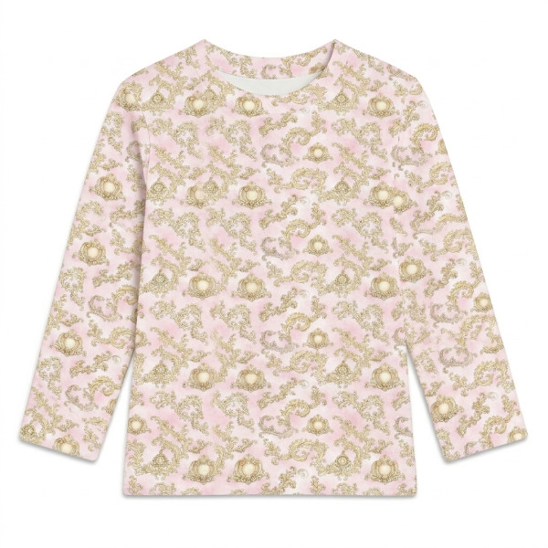 Футболка з довгим рукавом для хлопчиків та дівчаток TSH002 ROYAL BLUSH PINK
