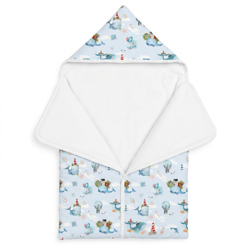 Затишний Конверт (кокон) Babynest C001 Sky whales