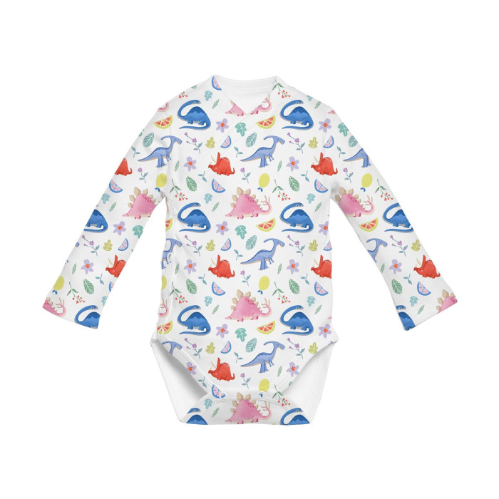 Боді Kimono з довгим рукавом для немовлят BLS004