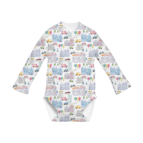 Боді Kimono з довгим рукавом для немовлят BLS004