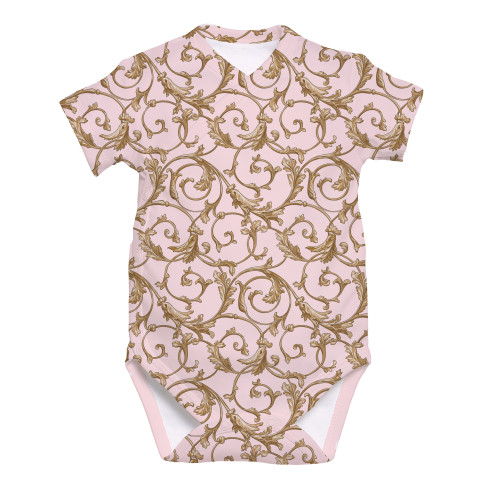 Боди  Kimono с коротким рукавом для малышей BSHL004  Allure Pink