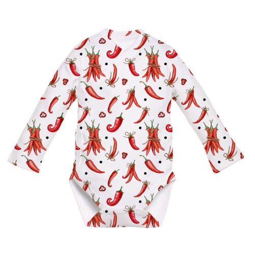 Боди  Kimono с длинным рукавом для малышей BLS004  Chilli