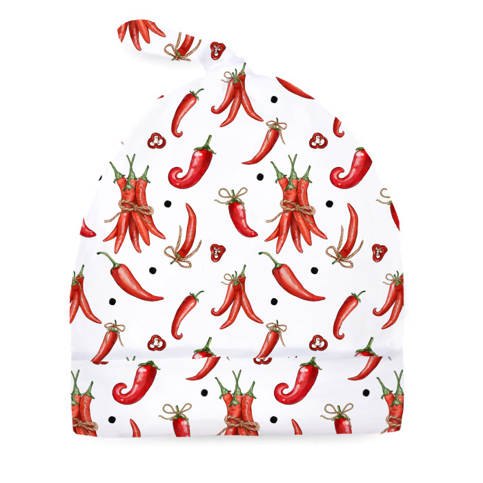 Шапочка з вузликом з бавовни Supima H003 Chilli