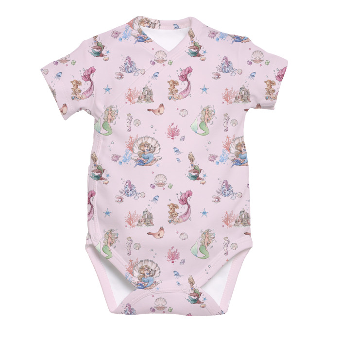 Боді Kimono з кортким рукавом для немовлят BSHL004