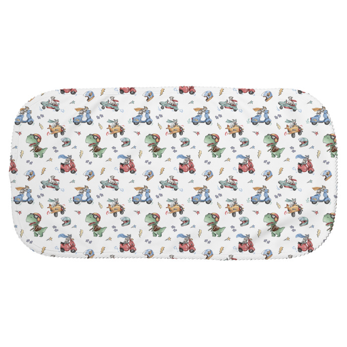 Мусліновий слюнявчик BB009 – органічна бавовна Supima Superheroes