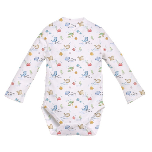 Боді Kimono з довгим рукавом для немовлят BLS004