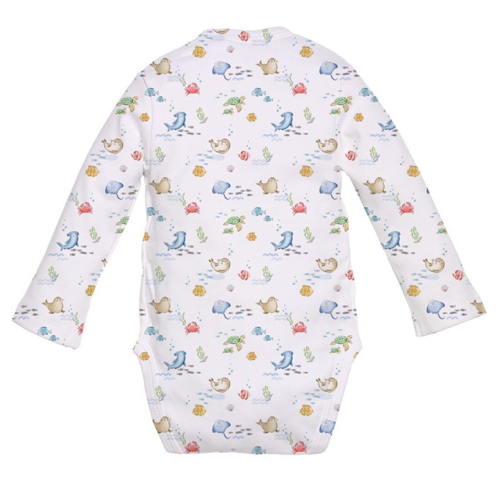 Боді Kimono з довгим рукавом для немовлят BLS004