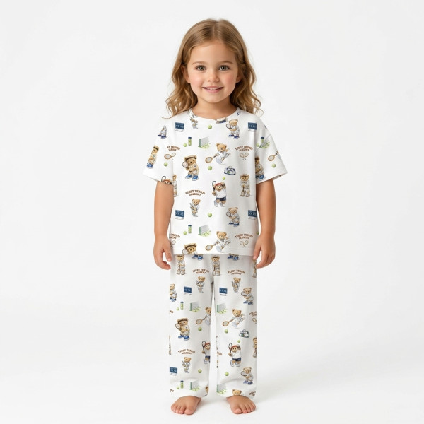 Дитячий сет з футболкою oversize та штанами палаццо PJ030 100% Pima Cotton