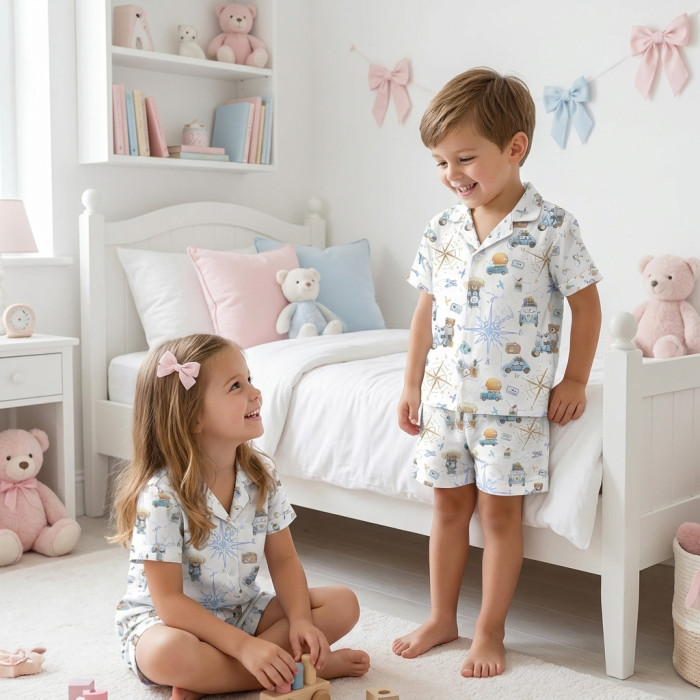 Дитяча піжама з коротким рукавом і шортами PJ023 VOYAGE