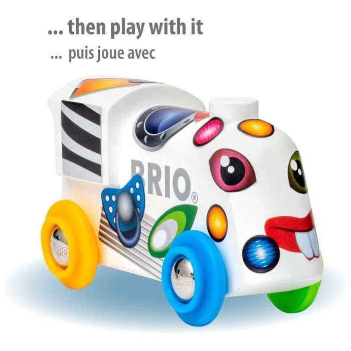 Локомотив BRIO з наклейками (33979)