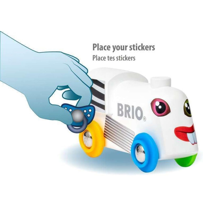 Локомотив BRIO з наклейками (33979)