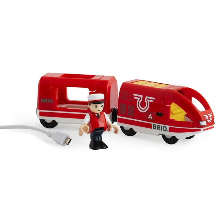 Пасажирський поїзд BRIO c USB підзарядкою (33746)