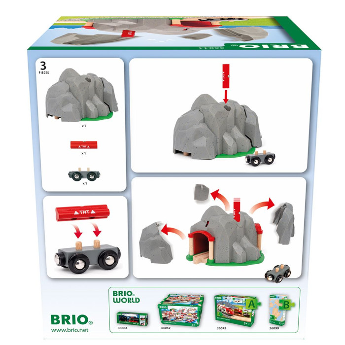 Вибуховий тунель для залізниці BRIO (36044)
