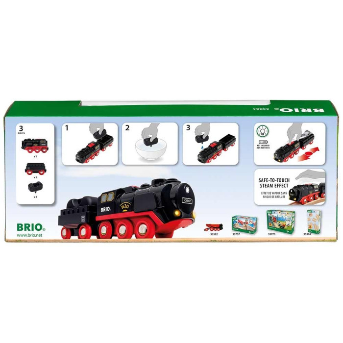 Потяг BRIO на батарейках та з парою (33884)