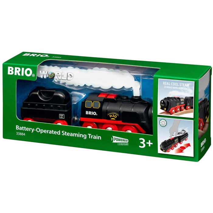Потяг BRIO на батарейках та з парою (33884)