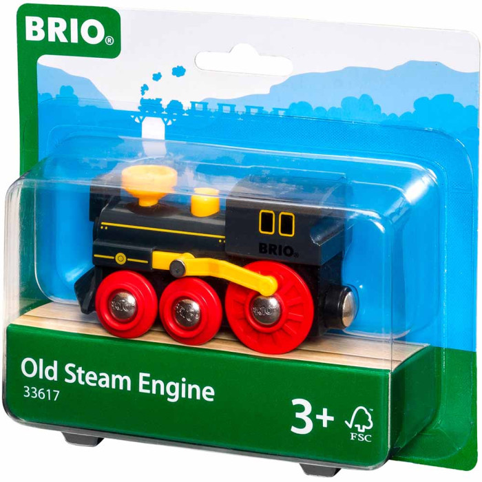 Старовинний паровоз для залізниці BRIO (33617)