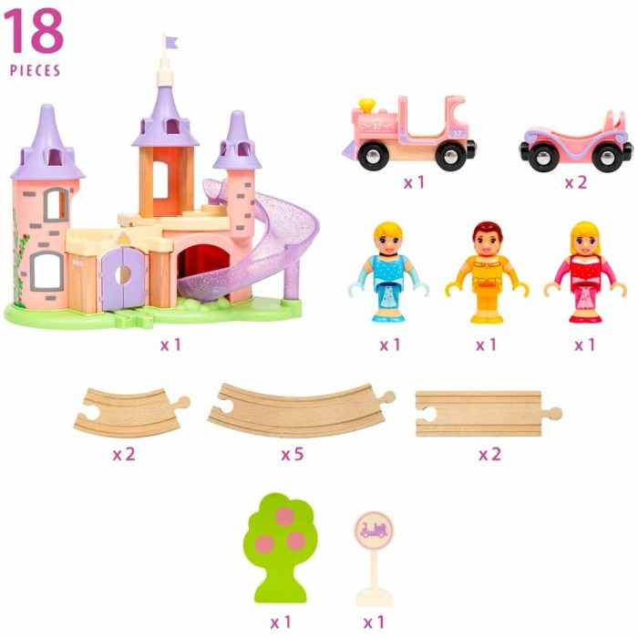 Дитяча залізниця BRIO Замок принцес Disney (33312)