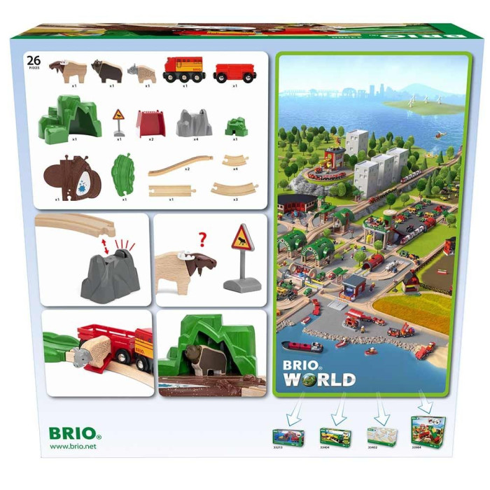 Дитяча залізниця BRIO Лісові тварини (33988)