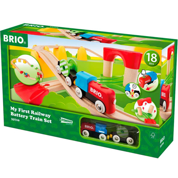 Набор BRIO Моя первая железная дорога на батарейках (33710)
