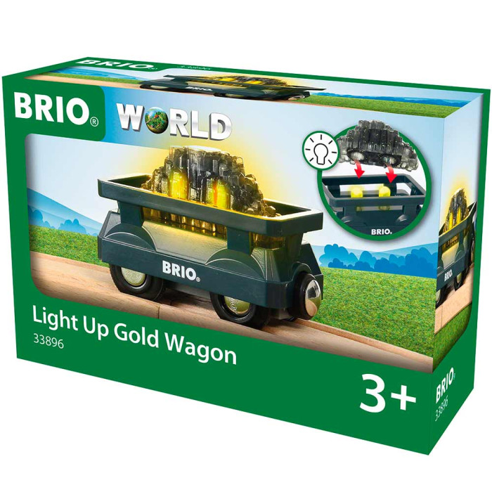 Вагон BRIO із золотом та світлом (33896)