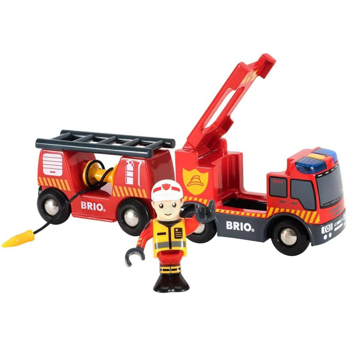 Аварійна пожежна машина для залізниці BRIO (33811)