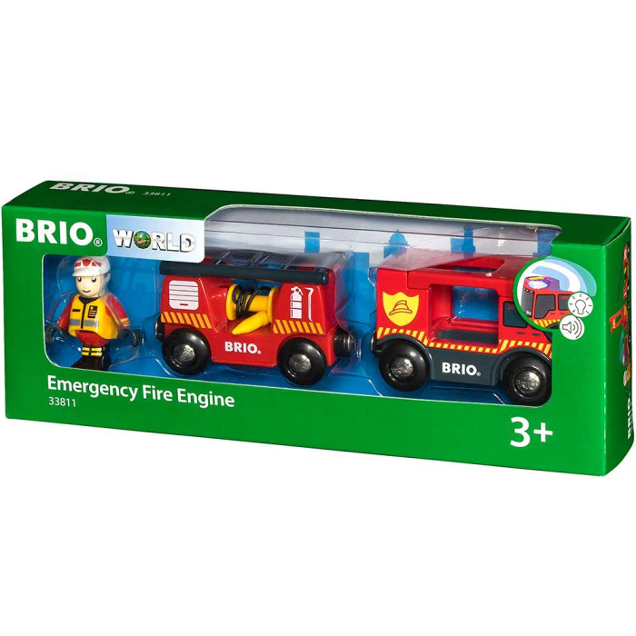 Аварійна пожежна машина для залізниці BRIO (33811)