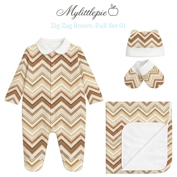 Комплект Full Set FS01 ZIG ZAG BROWN 3 pc