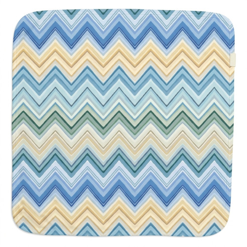 Двухслойное одеяльце-пеленка для малышей BL001  ZIG ZAG JEANS