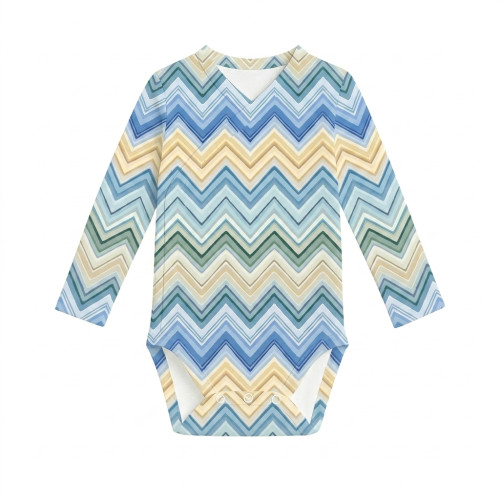 Боді Kimono з довгим рукавом для немовлят BLS004 ZIG ZAG JEANS