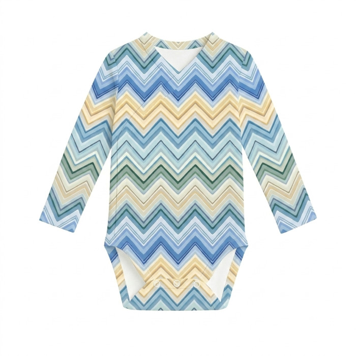 Боді Kimono з довгим рукавом для немовлят BLS004 ZIG ZAG JEANS