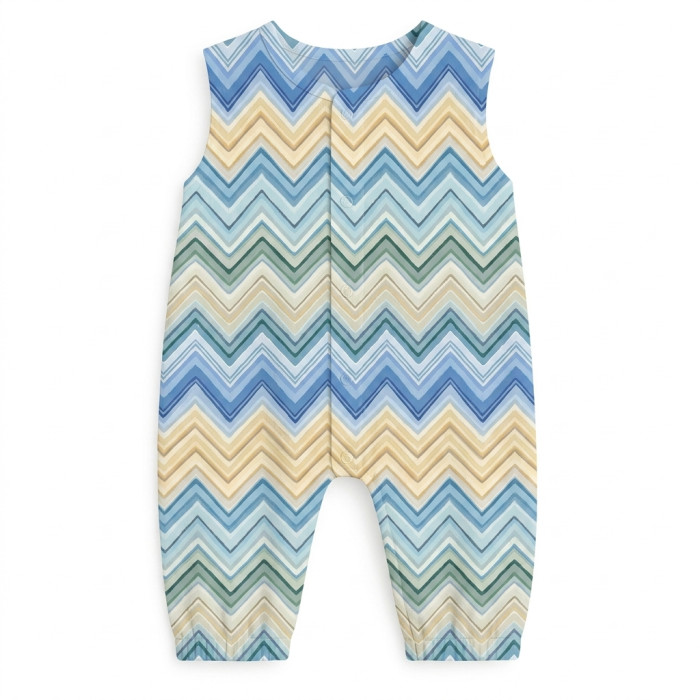 Довгий пісочник із рукавами з бавовни Supima R009 ZIG ZAG JEANS