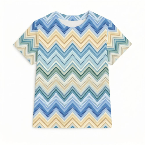 Футболка с коротким рукавом для мальчиков и девочек TSH001 ZIG ZAG JEANS