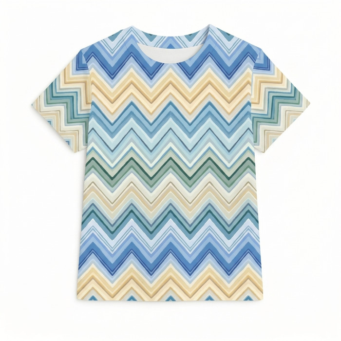Футболка з коротким рукавом для хлопчиків та дівчаток TSH001 ZIG ZAG JEANS
