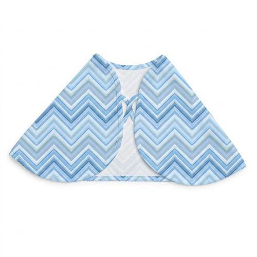 Муслиновый нагрудник BB010 – из органического хлопка Supima ZIG ZAG OCEAN