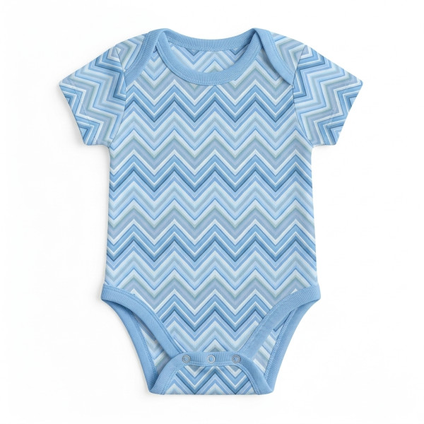 Боді з коротким рукавом для немовлят BSHL001  ZIG ZAG OCEAN