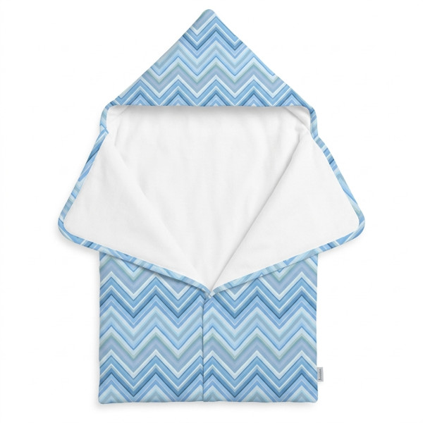 Затишний Конверт (кокон) Babynest C001 ZIG ZAG OCEAN
