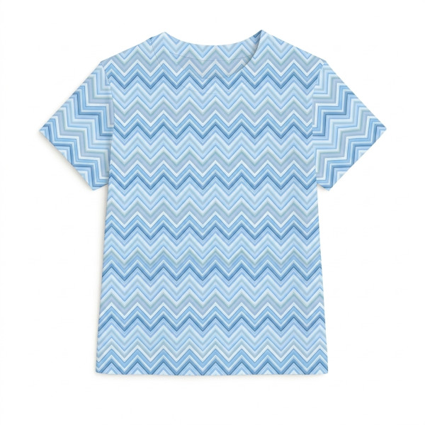 Футболка з коротким рукавом для хлопчиків та дівчаток TSH001 ZIG ZAG OCEAN