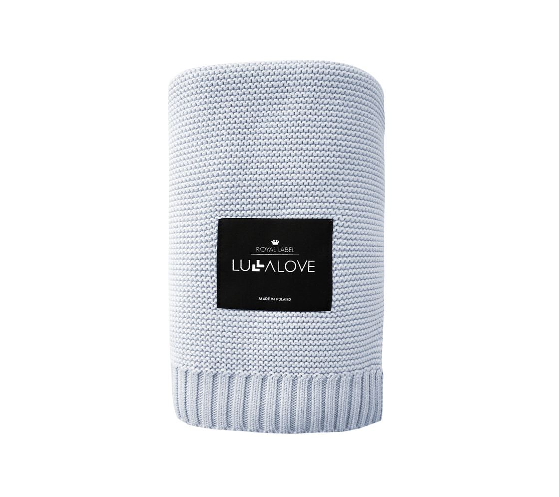 Дитячий бамбуковий плед LULLALOVE Classic Frozen Blue 80х100 см