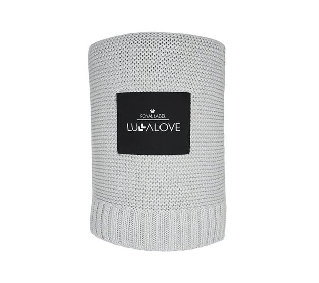 Великий бамбуковий плед LULLALOVE Classic Gray 160х120 см