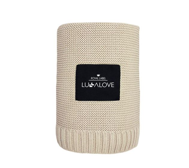 Великий бамбуковий плед LULLALOVE Classic Milk Coffee 160х120 см