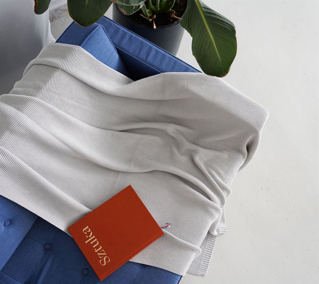 Великий бамбуковий плед LULLALOVE Classic Gray 160х120 см
